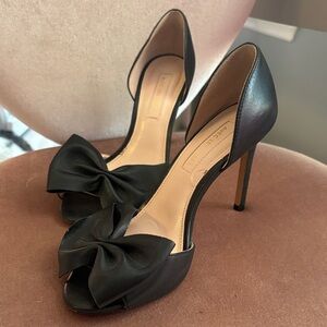 Avec Les Filles Black Bow Heels
